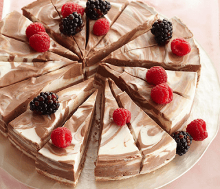 Thumbnail for Non-Bake Swirl Chocolate Cheesecake Recipe