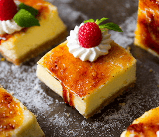 Thumbnail for Irresistible Crème Brûlée Cheesecake Bars