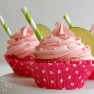 Pretty Looking Strawberry Cupcakes With Margarita Mix