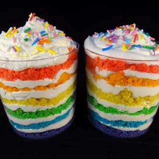 Fun Rainbow Cookie Parfaits Great For A Party