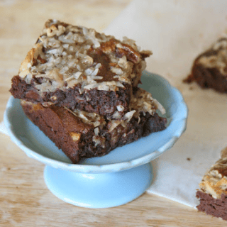Wonderfully Fudgy German Chocolate Brownies