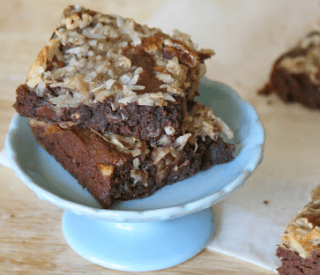Thumbnail for Wonderfully Fudgy German Chocolate Brownies