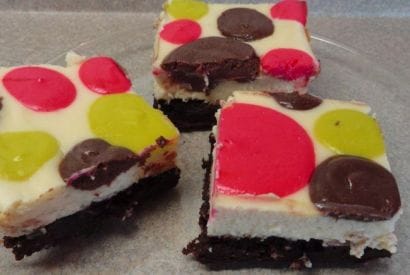 Thumbnail for Fun Polka-Dot Cheesecake Brownies
