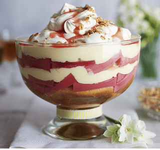 Rhubarb Crumble Trifle Recipe That Looks So Good