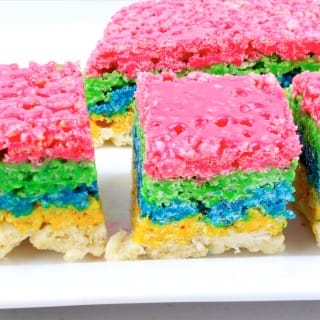 What Wonderful Fun ...Rainbow Rice Krispie Treats