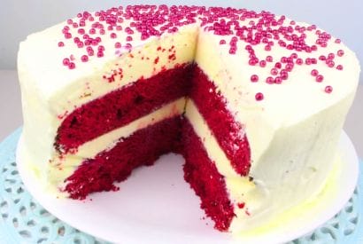 Thumbnail for Red Velvet Ice Cream Cake Recipe