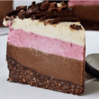 A Wonderful Raw Vegan Neapolitan Ice Cream Cake