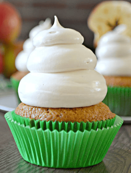 Wonderful Looking Applesauce Cupcakes Cakes With Maple Brown Sugar Cloud Frosting