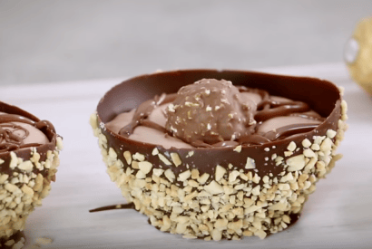 Thumbnail for Love Wonderful Chocolate Recipes ?  Why Not Make This Fully Edible Ferrero Rocher Chocolate Dessert Bowls