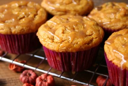 Thumbnail for Gluten-Free, Vegan Pumpkin Chocolate Chip Cupcakes With Cinnamon Glaze