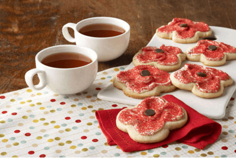 Remembrance Day Wonderful Poppy Cookies Recipe