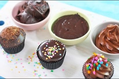 Thumbnail for A Great Video Showing You How to Make Chocolate Ganache Frosting 3 Ways
