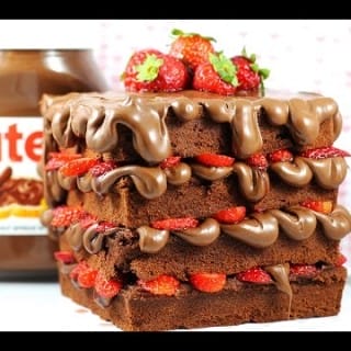 What A Very Decadent Nutella Waffle Cake Recipe
