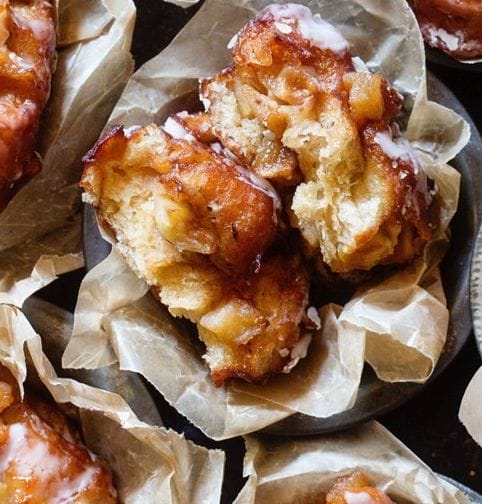 Wonderful Glazed Apple Fritters