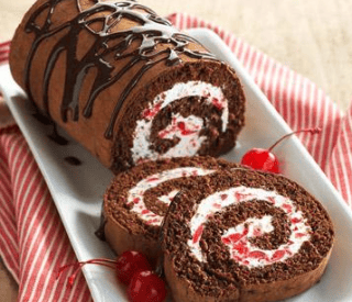 Thumbnail for What A Fantastic Black Forest Cake Roll ,That Is Diabetic Recipe