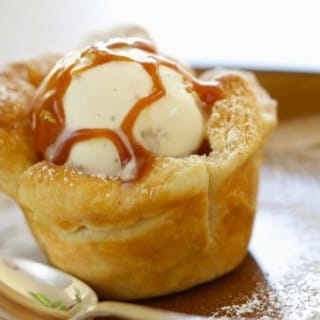 Apple Caramel Ice Cream Cups
