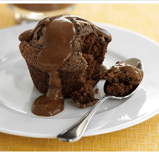 Chocolate Muffin Recipe With Hot Chocolate Custard