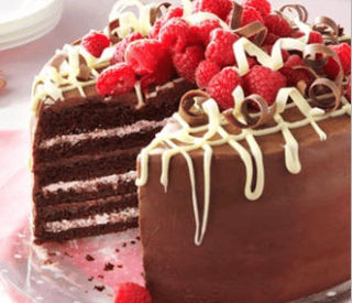Thumbnail for An Indulgent Chocolate Torte With Raspberry Cream
