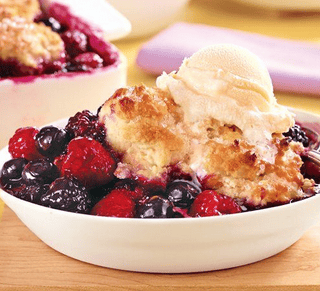 A Really Yummy Triple-Berry Cobbler Recipe