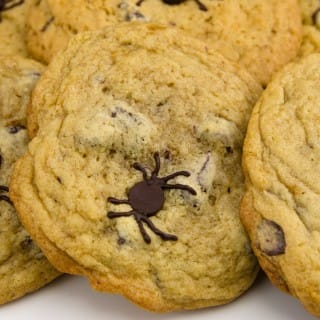 Delightful Spider Chocolate Chip Cookies For Halloween