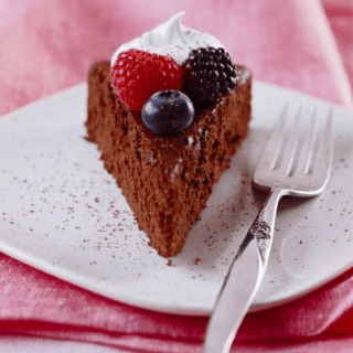 Mocha Cake Recipe With Berries.. Diabetic Friendly