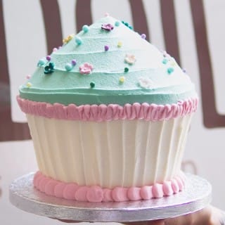 How To Make Giant Cupcake Party Cake