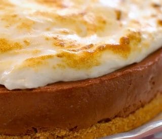 Thumbnail for It’s A  S’mores Cheesecake Recipe.. Camp-fire  Fun In A Dessert