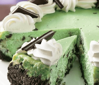 Thumbnail for A Fabulous Chocolate Cheesecake Recipe For This Grasshopper Mint Choc Cheesecake