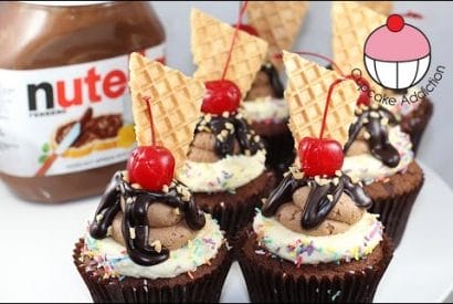 Thumbnail for Nutella Fudge Sundae Cupcake Recipe ..How Delicious