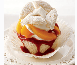 Thumbnail for Wonderful Looking Peach Melba Cupcakes