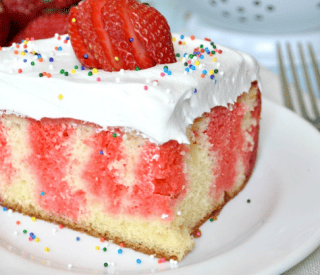 Thumbnail for What An Amazing Strawberry Cake Recipe For This Jell-O Poke Cake