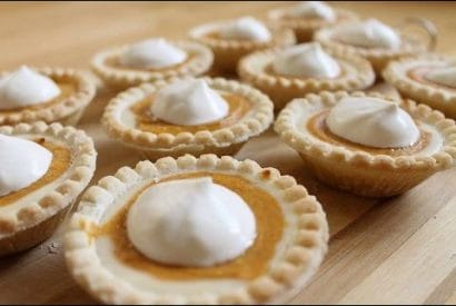 Thumbnail for Pumpkin Cheesecake Mini Tarts For That Holiday Party