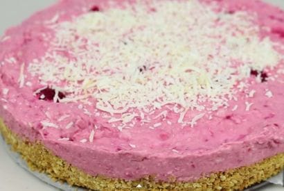 Thumbnail for A Delicious Raspberry Cheesecake With White Chocolate