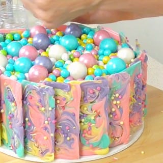Rainbow Shard Chocolate Cake Recipe .. A Great Celebration Cake