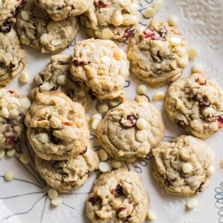 White Chocolate Chip Cranberry Macadamia Cookies