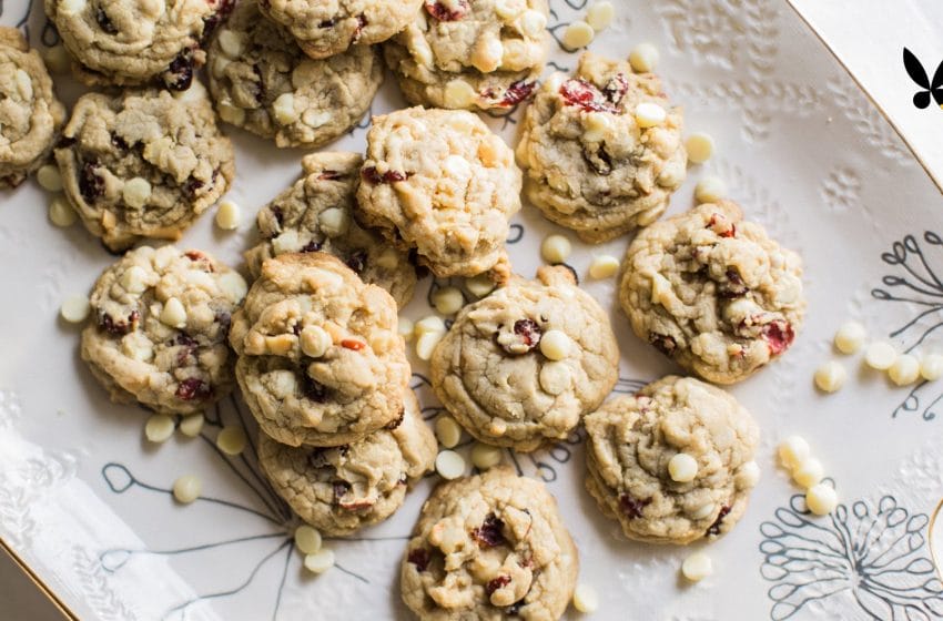 White Chocolate Chip Cranberry Macadamia Cookies