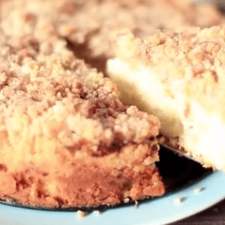 A Delightful Rhubarb Cake With Crumble Topping