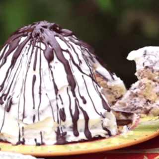 A Really Amazing Volcano Cake