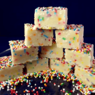 Rainbow Sprinkle Cake Batter Fudge Recipe