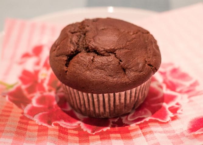 Chocolate Ice Cream Muffins Made With 2 Ingredients