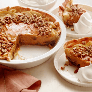 Love Apple Pie Recipes Then Here Is An Apple-Pumpkin-Pecan Pie