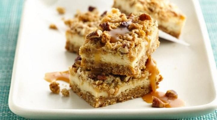 Toffee Brown Ale Cheesecake Bars