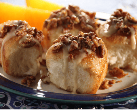Delicious Pecan Orange Pull Apart Bread Rolls