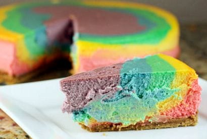 Thumbnail for How To Make A Fun Rainbow Cheesecake Recipe