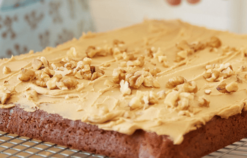 A Delightful Coffee & Walnut Traybake