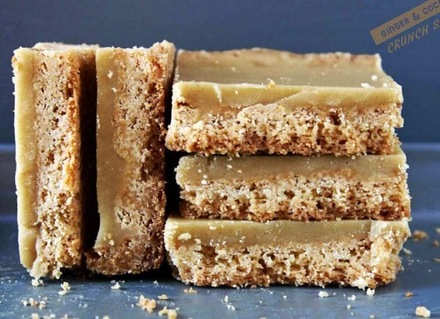 A Wonderful Ginger And Coconut Crunch Slice Tray Bake -Great For A Afternoon Tea