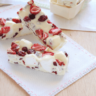 A Wonderful Recipe For White Chocolate Cranberry & Strawberry Rocky Road