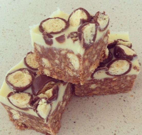 A Yummy Looking No- Bake Malteser Cake Slice