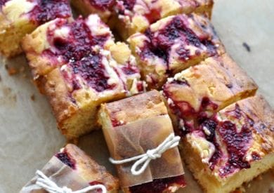 Thumbnail for Raspberry & White Chocolate Blondies For An Afternoon Tea Party