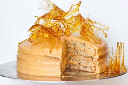 Thumbnail for A Really Wonderful Looking Maple Pecan Cake With Salted Caramel Frosting